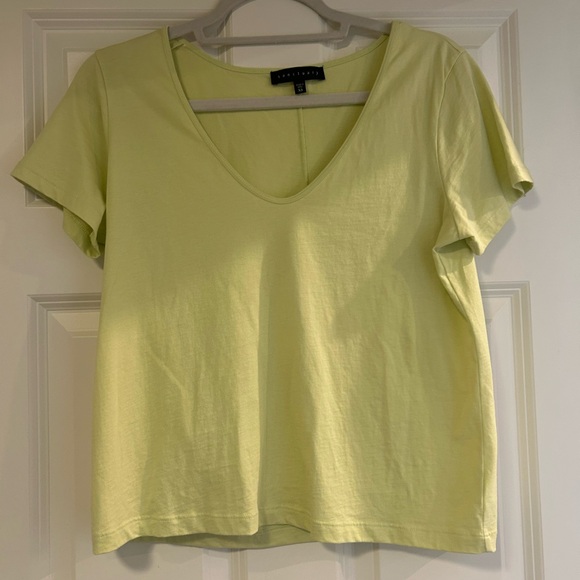 Sanctuary Soft Yellow V-Neck Tee - Picture 1 of 3